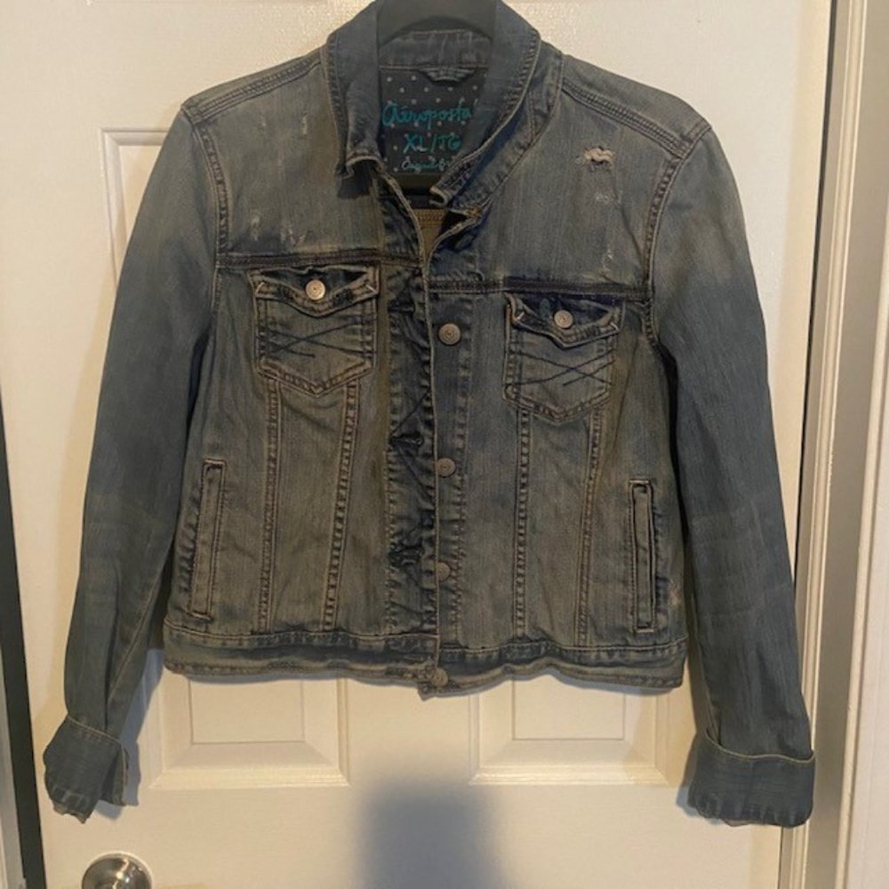 Distressed Aeropostale Jean Jacket
